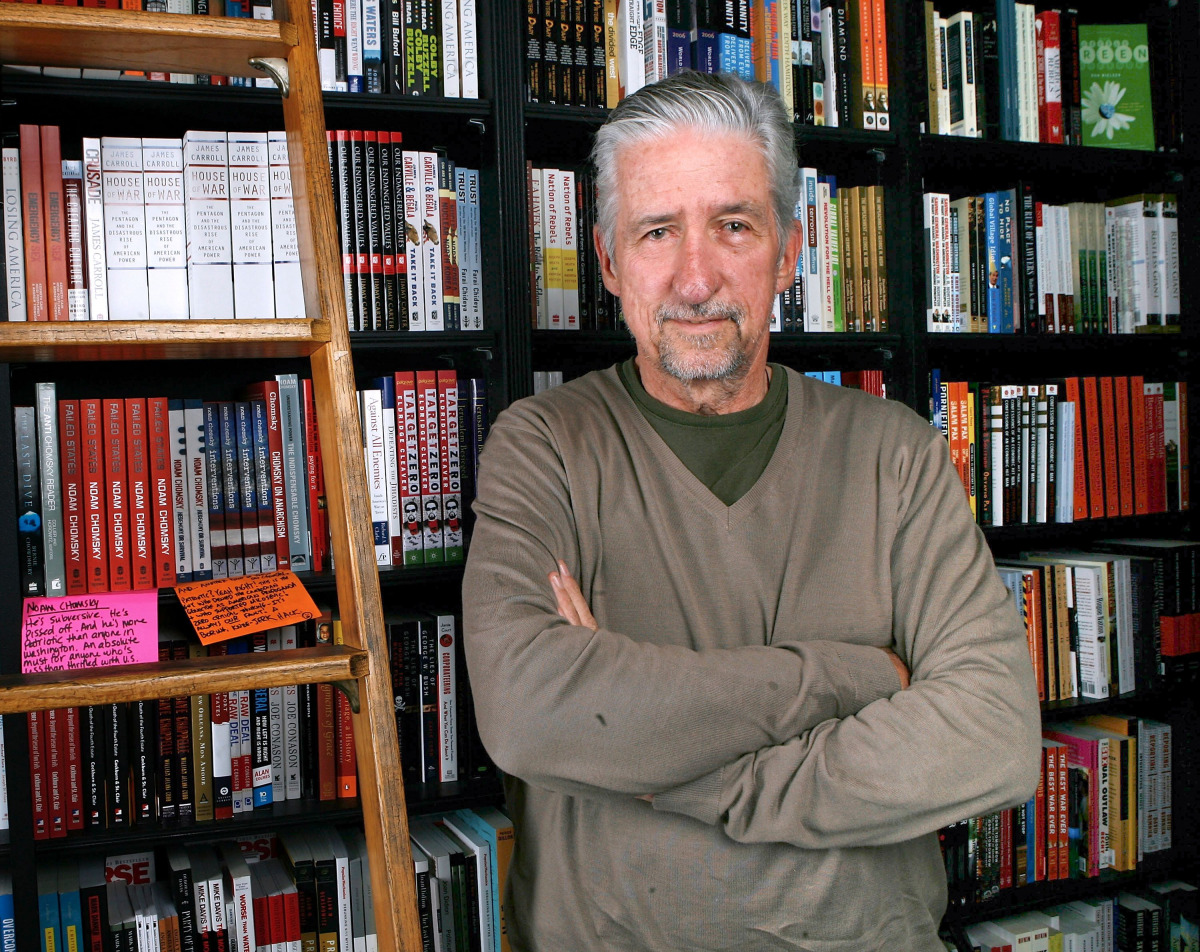This file photo taken on June 25, 2007 shows former US senator and author Tom Hayden posing before signing copies of his book, 