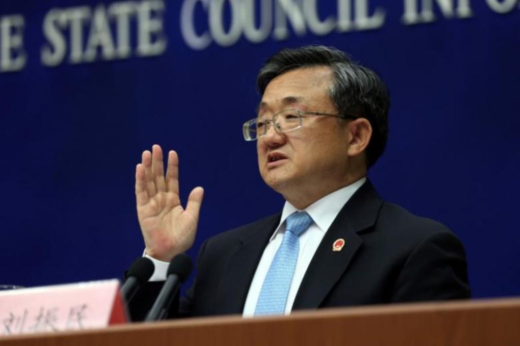 China's Vice Foreign Minister Liu Zhenmin speaks during a news conference in Beijing, July 13, 2016. China Daily/via REUTERS