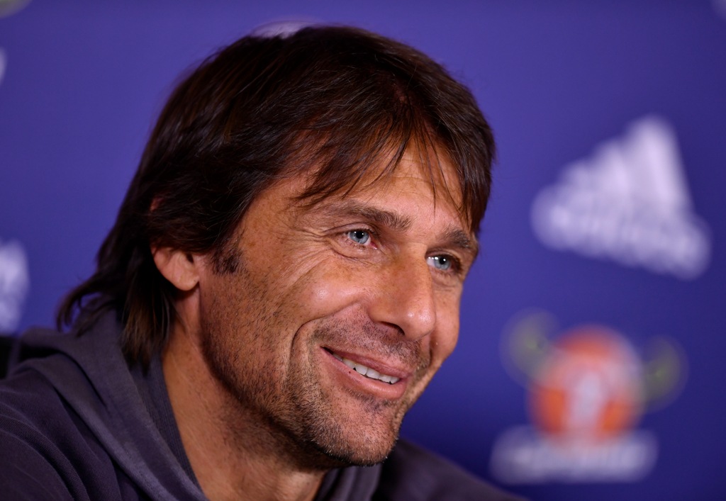 Chelsea manager Antonio Conte during the press conference. Reuters / Tony O'Brien