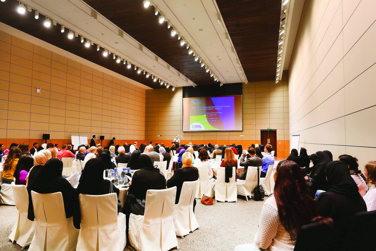 Qatar-based teachers at the WISE Doha gathering.