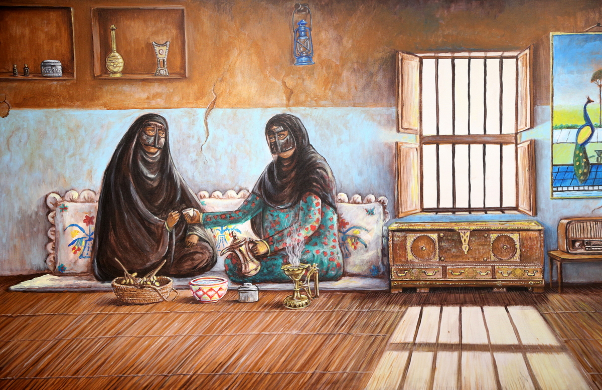 An artwork at one of the exhibitions.