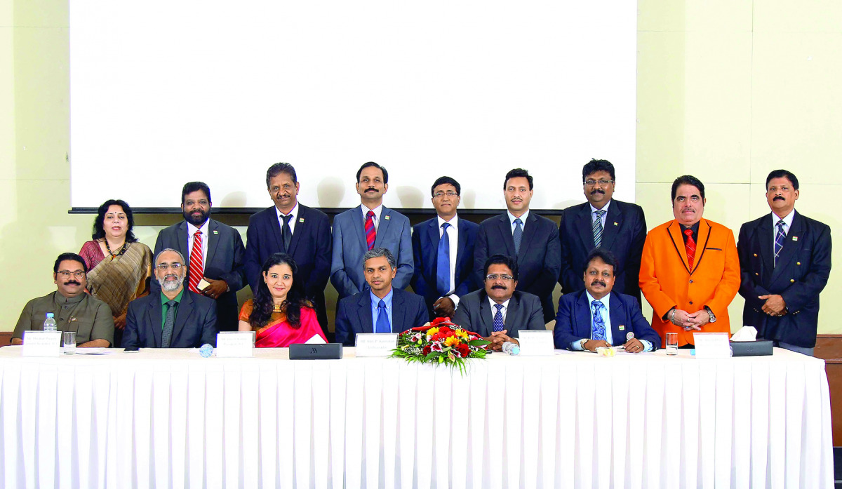 The new Indian Ambassador P Kumaran with community members.