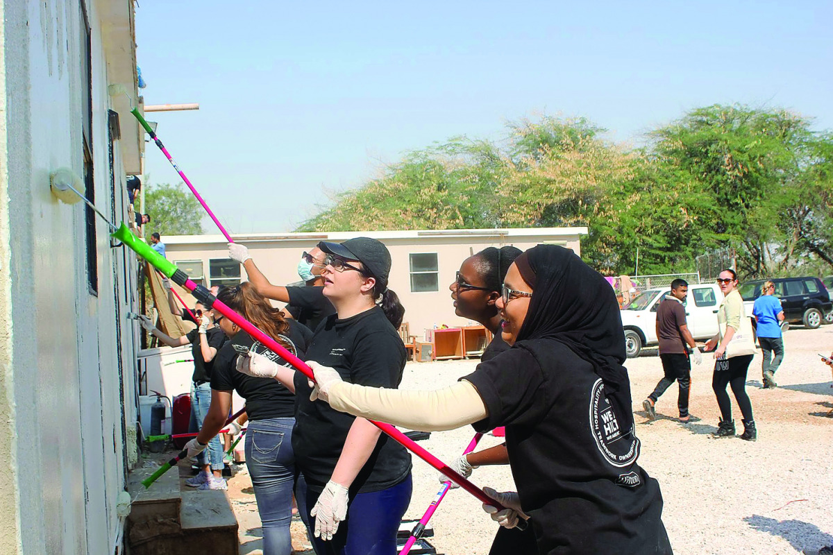 Hilton Doha staff burnish animal shelter The Peninsula Qatar