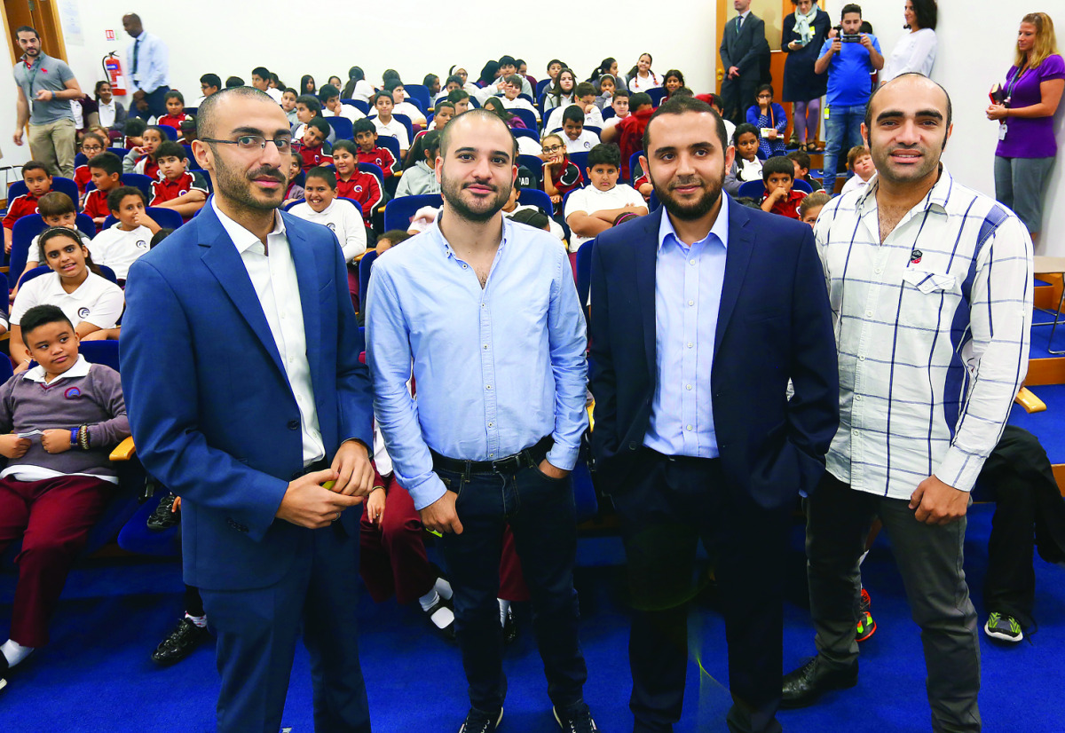 Stars of Science finalists at the Qatar Academy.