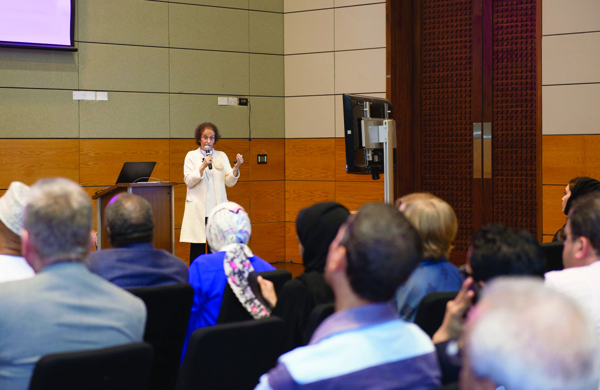 Ambassador Amal Al Hamad, Head of the GCC delegation to the EU, at the inaugural HBKU Dean’s Lecture event.