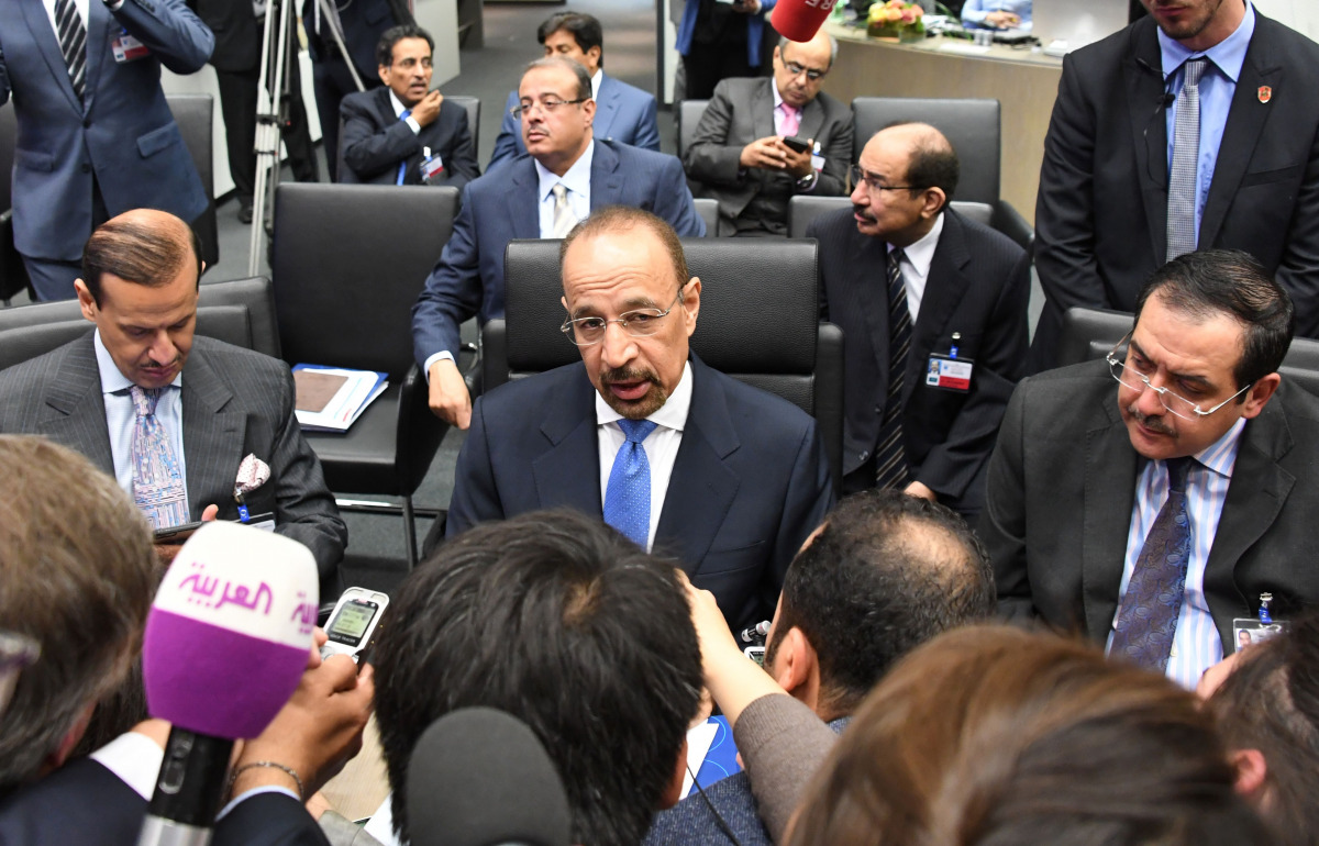 Saudi Arabia minister of energy Khalid A Al-Falih attends the 169th meeting of the OPEC in Vienna on June 2, 2016 (AFP / JOE KLAMAR) 
