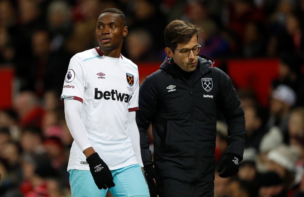 West Ham United's Diafra Sakho after being substituted. Reuters / Carl Recine 