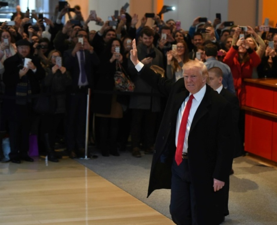 US President-elect Donald Trump was all praise during his conversation with Pakistan's Prime Minister Nawaz Sharif ©TIMOTHY A. CLARY (AFP).