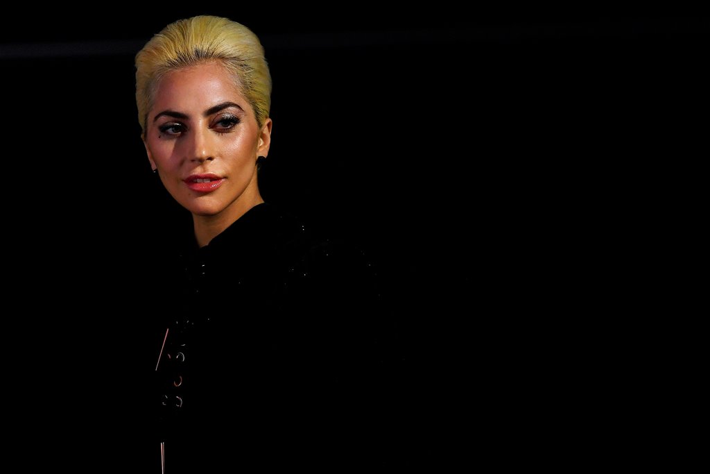 Musician Lady Gaga arrives to promote her new album 'Joanne' before singing at a private gig at Westfield Shopping Centre in London, Britain December 1, 2016. REUTERS/Dylan Martinez