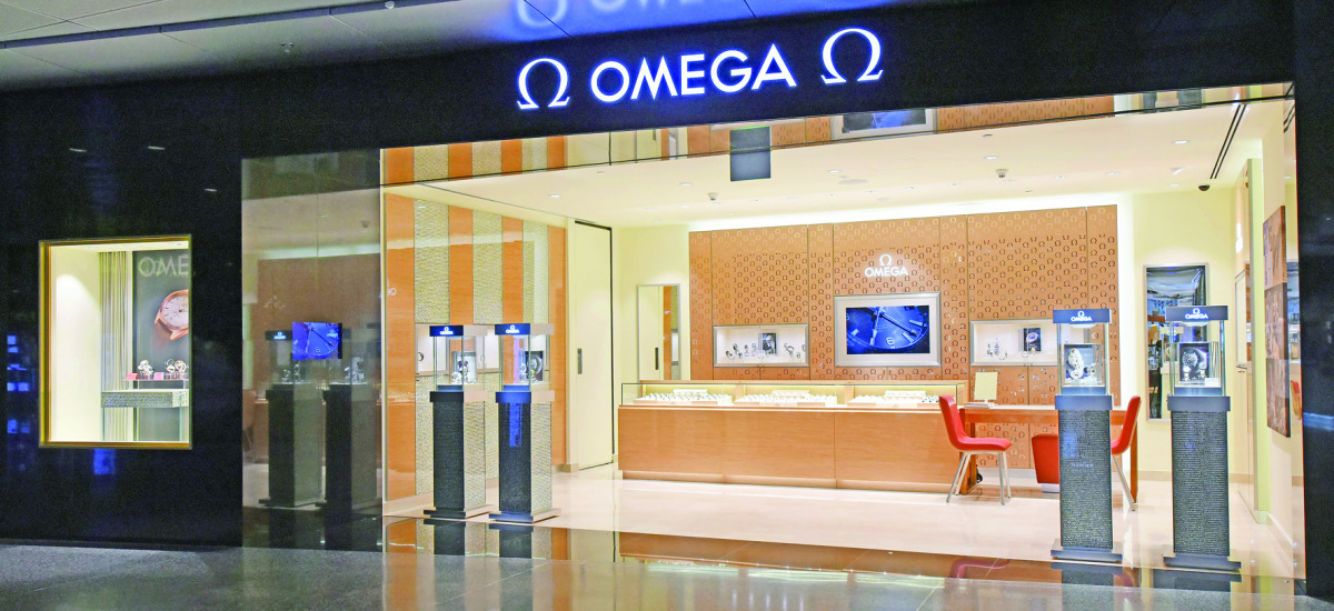 The new Omega store at Hamad International Airport (HIA).