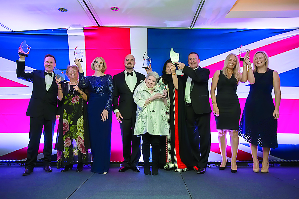 The award winners at the event.