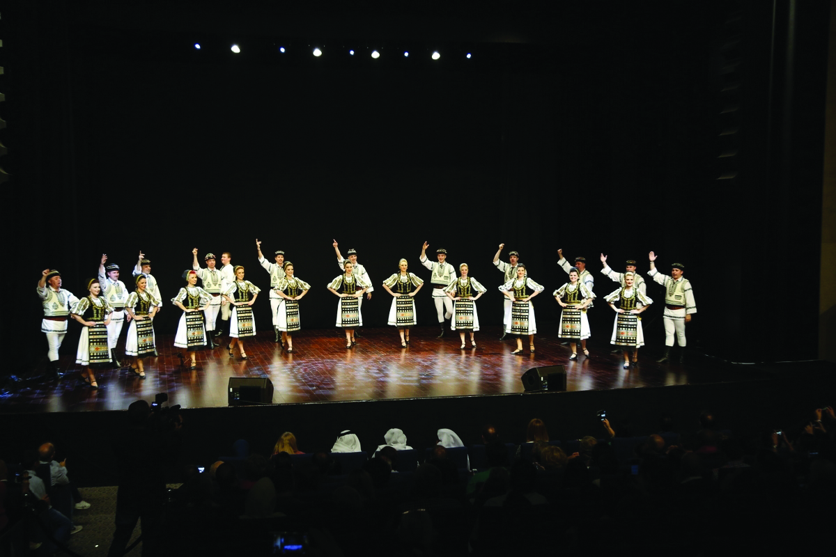 Romanian Folklore Night, featuring the Romanian folk ensemble Junii Sibiului, performing at Katara Drama Theatre on Friday.
