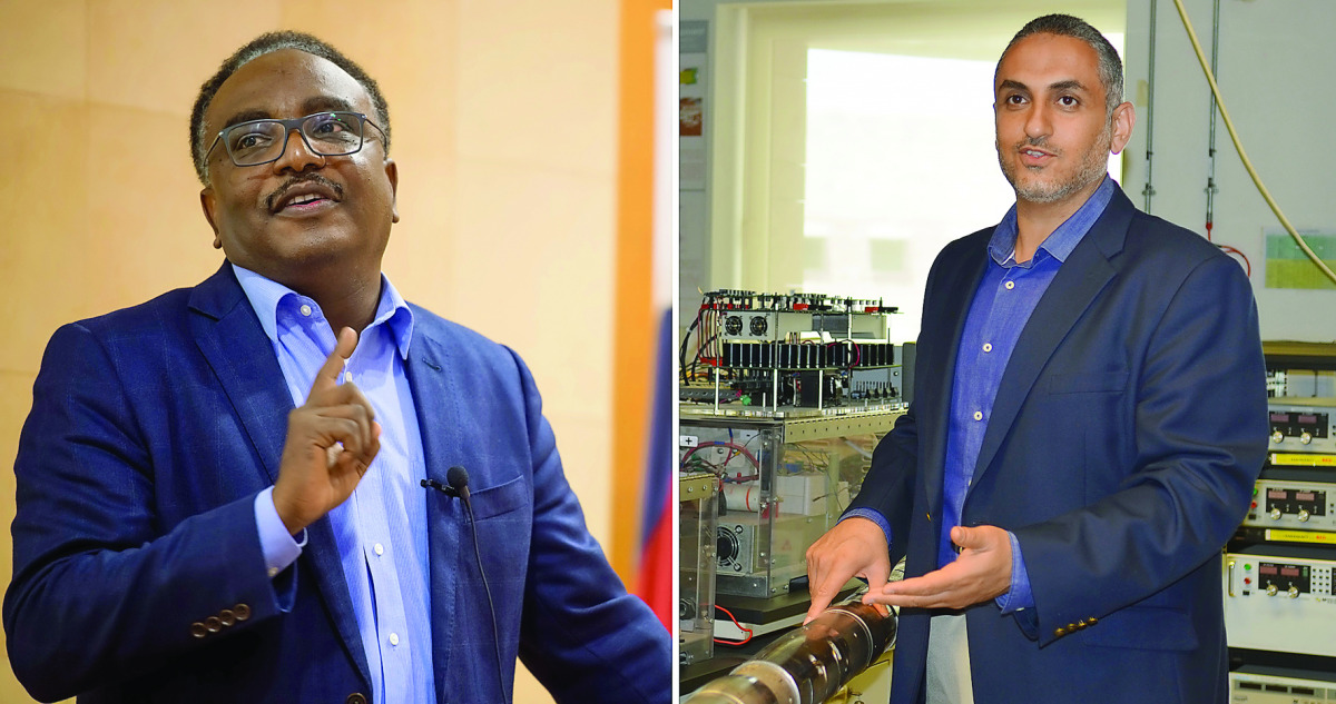 Dr Nimir Elbashir (left) and Dr Shehab Ahmed