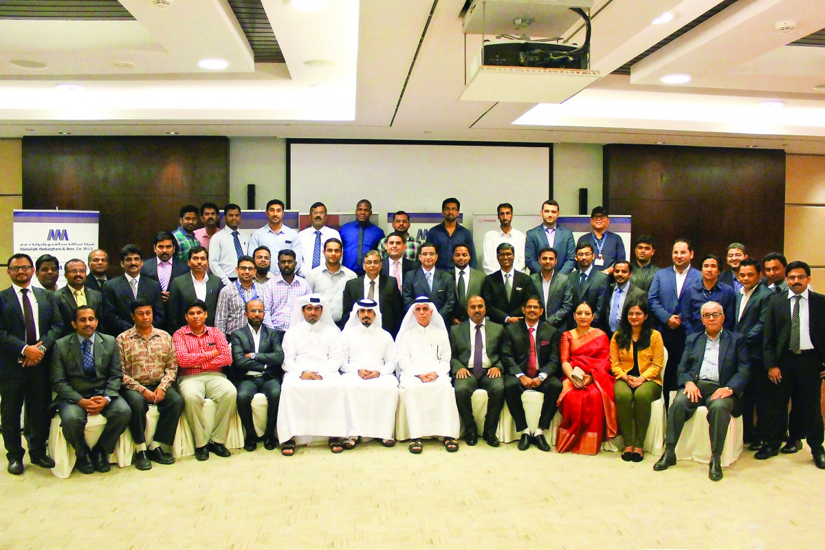 AAB Parts Division team with dealers. 