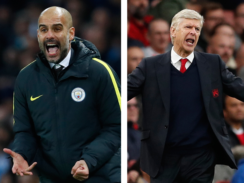 Manchester City manager Pep Guardiola and  Arsenal manager Arsene Wenger (Reuters)