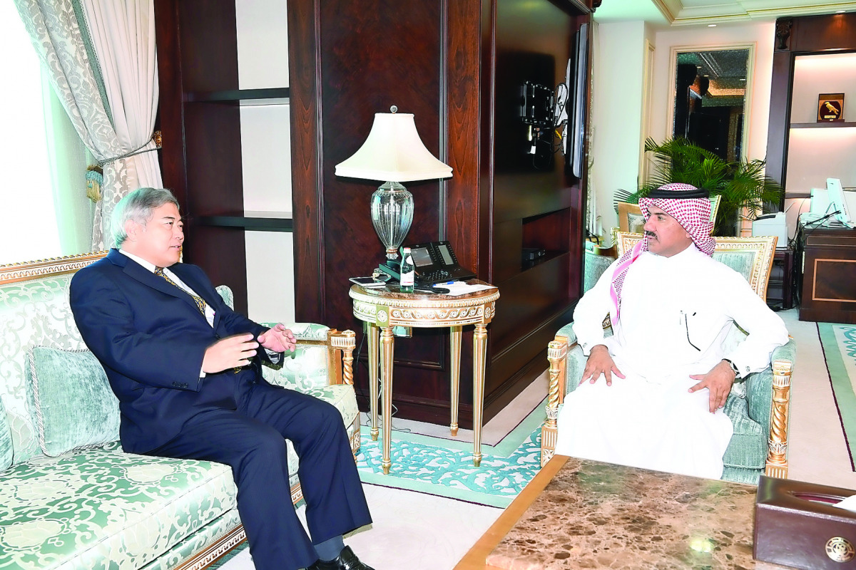 Secretary-General of the Foreign Ministry Dr Ahmed bin Hassan Al Hammadi met yesterday with Japanese Ambassador to Qatar Seiichi Otsuka. Talks covered bilateral relations and means to promote mutual cooperation.