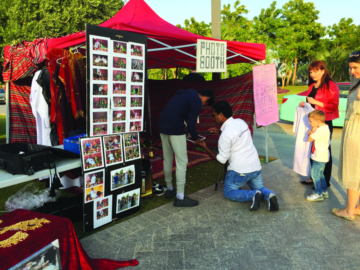 The photo booth at MIA Park bazaar yesterday. 