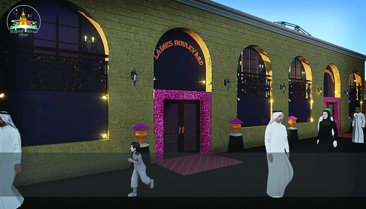 The Ladies Boulevard at the Magical Festival Village.