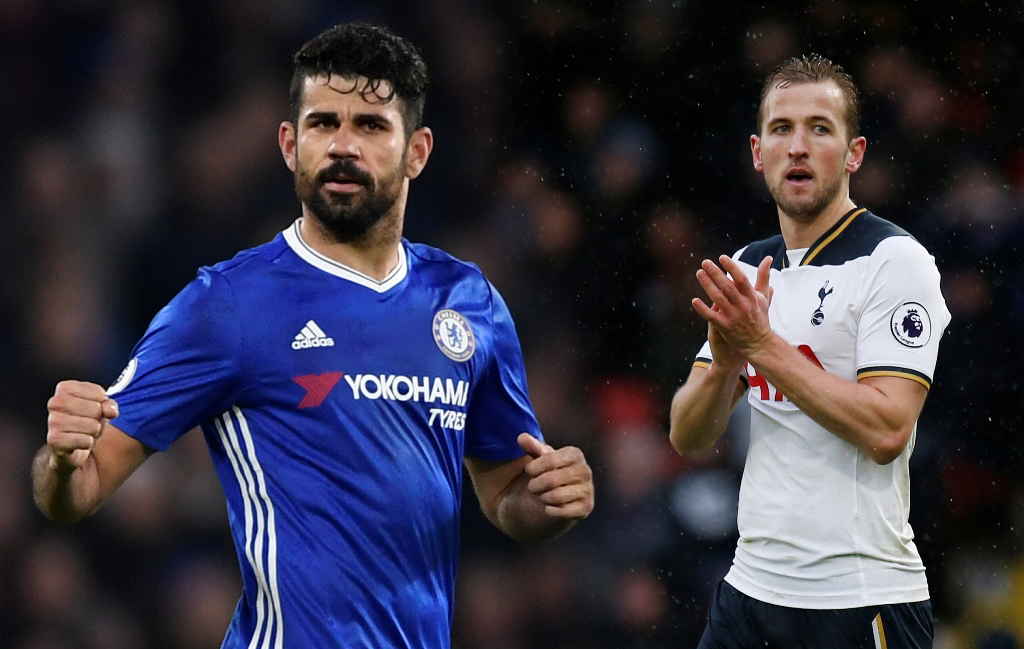 (R) Chelsea's Diego Costa. Reuters / Tony O'Brien | (L) Tottenham's Harry Kane. Reuters / Paul Childs 
