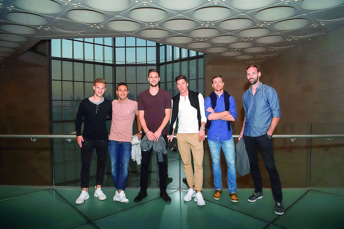 Players of the Bayern Munich football team visited the iconic Museum of Islamic Art (MIA) on their afternoon off during their winter trainings camp in Doha on Friday. Xabi Alonso, Thiago, Robert Lewandowski and Joshua Kimmich were given an exclusive tour 