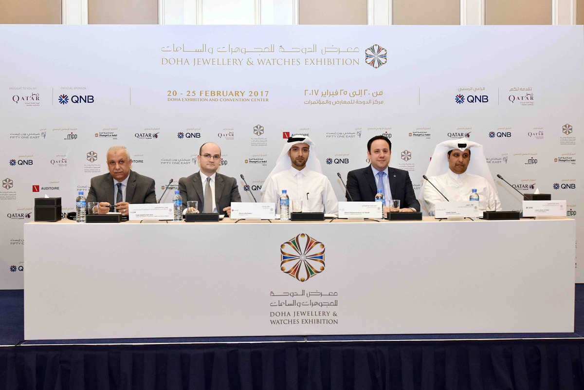 From left: Ehab Abdel Fattah Amin, Senior Vice-President Commercial-Middle East, Africa and Pakistan, Qatar Airways; Mazen Abd Rabbo, Managing Director, Auditoire; Ahmed Mohammednoor Al Obaidly, Director of Exhibitions Department, Qatar Tourism Authority;