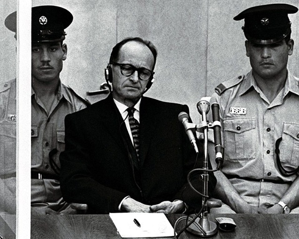 Brunner has frequently been described as the 'right hand man' of Adolf Eichmann, pictured during his trial in Israel in 1962, the architect of the Holocaust.