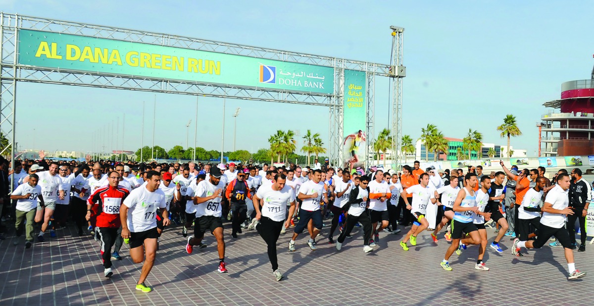 The Doha Bank Al Dana Green Run held 0at the Aspire Zone in Doha yesterday.  Pic: Salim Matramkot/The Peninsula