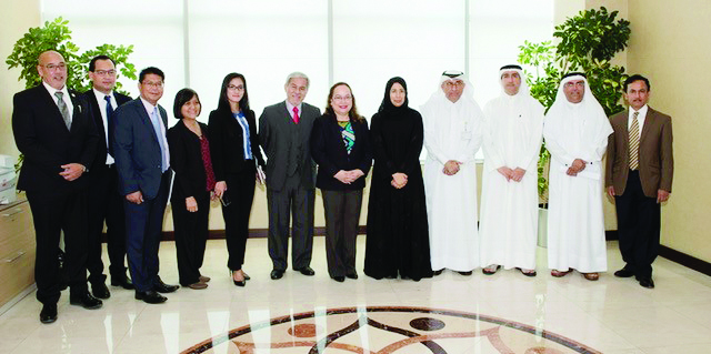 Minister of Public Health H E Dr Hanan Mohamed Al Kuwari with the Secretary of Health in the Republic of the Philippines, Paulyn Jean Rosell-Ubial, in Doha yesterday. During the meeting, they discussed means to develop relations in the field of health.
