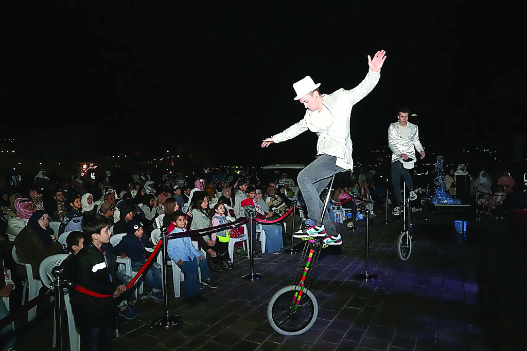 Performers enthral spectators at the fourth Katara Winter Festival which opened on Sunday.