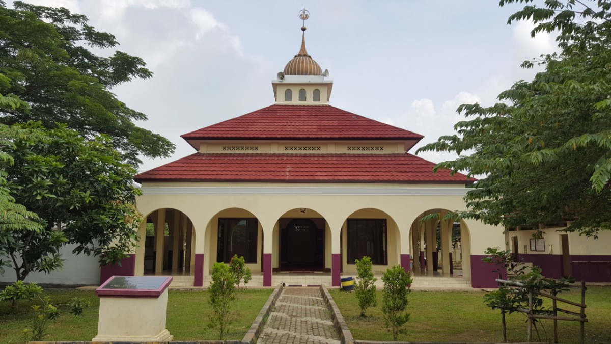 A mosque built by Qatar Charity in Indonesia.