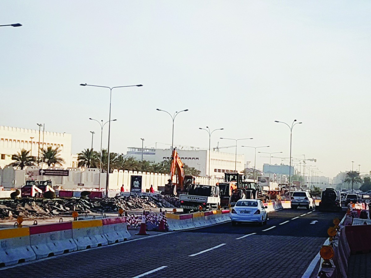 Work in progress at Ali bin Abi Talib Street.