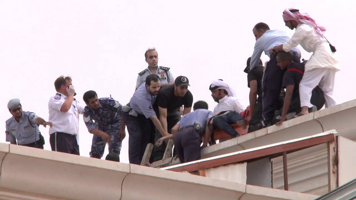 Villaggio fire, a Youtube video grab