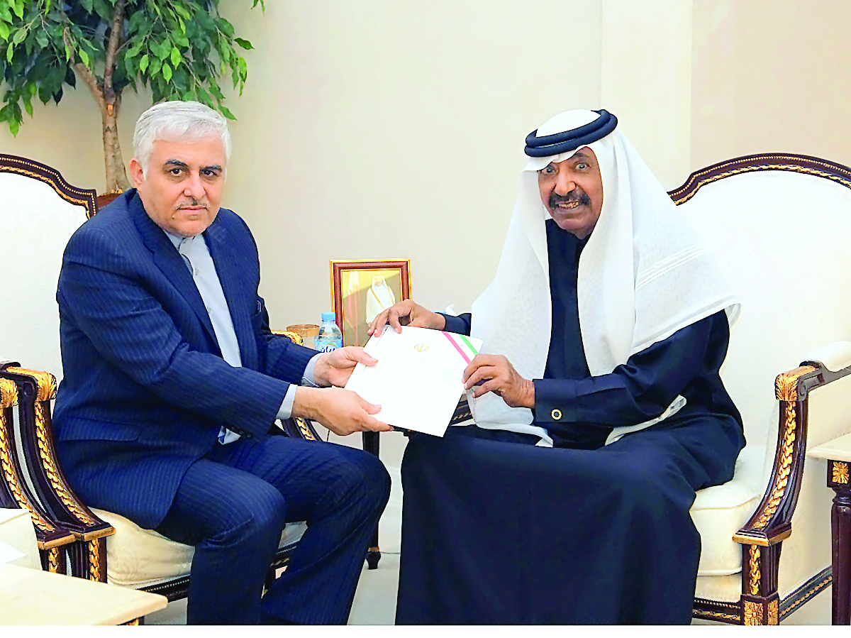 Advisory Council Speaker H E Mohammed bin Mubarak Al Khulaifi (right) yesterday received a message from Dr Ali Larijani, Speaker of Iran’s Islamic Consultative Assembly, in which the Qatari Speaker has been invited to participate in the sixth internationa