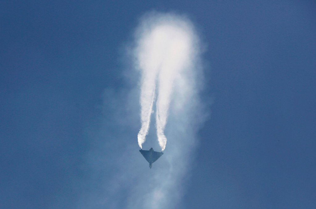An Indian Air Force (IAF) light combat aircraft 