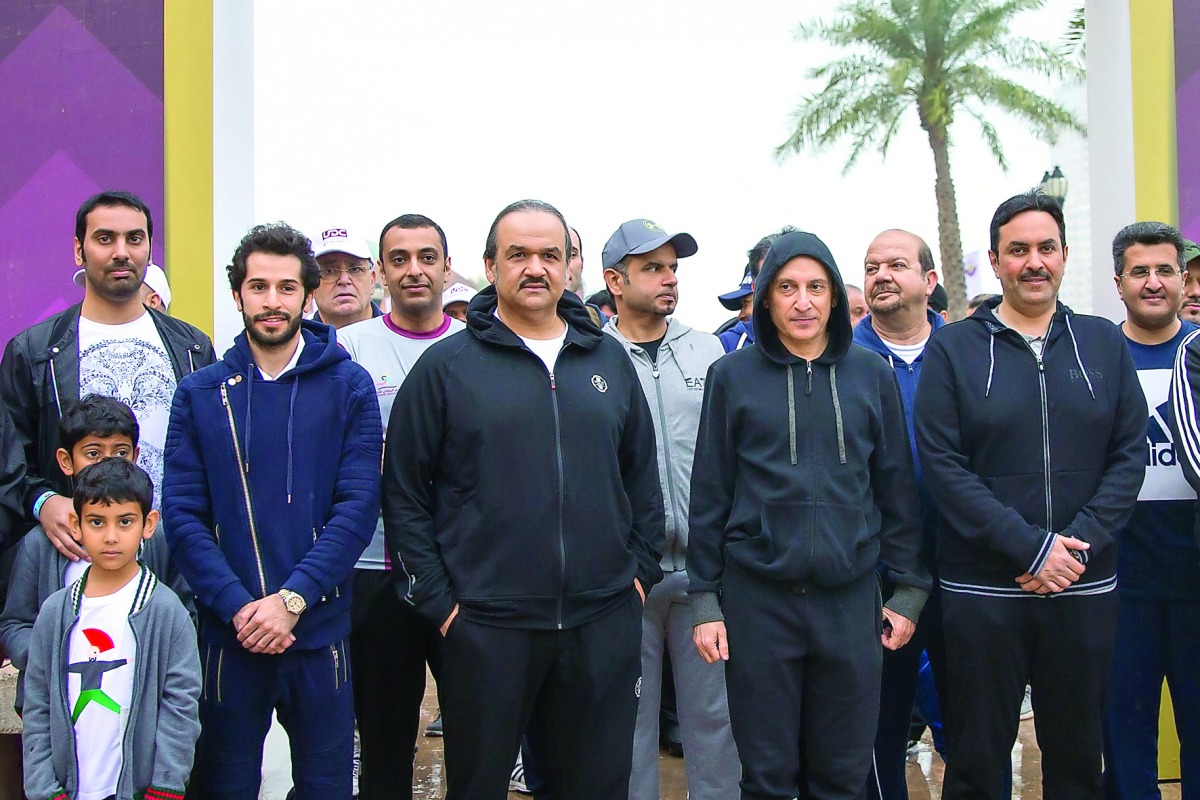 Ibrahim Jassim Al Othman, UDC President & CEO; Akbar Al Baker, Chief Executive of Qatar Airways Group; Abdullah bin Nasser Turki Al Subaey, Chairman of Civil Aviation Authority along with Hussain Akbar Al Baker, Director of Marketing and Communications De