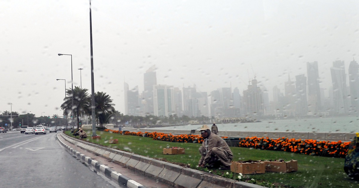 File picture of rains in Qatar. Pic: VP Kammooty / The Peninsula