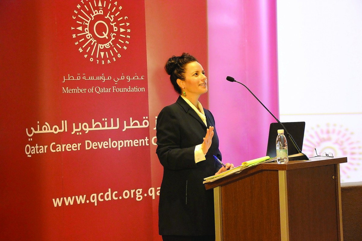 Left: Dr Sylvia Nassar, a Professor at North Carolina State University, leading the discussions. above: Delegates attending the QCDC seminar.