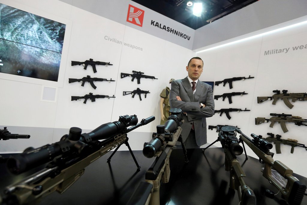 Alexey Krivoruchko, CEO of Kalashnikov Group in Abu Dhabi, United Arab Emirates February 21, 2017. REUTERS/Stringer
