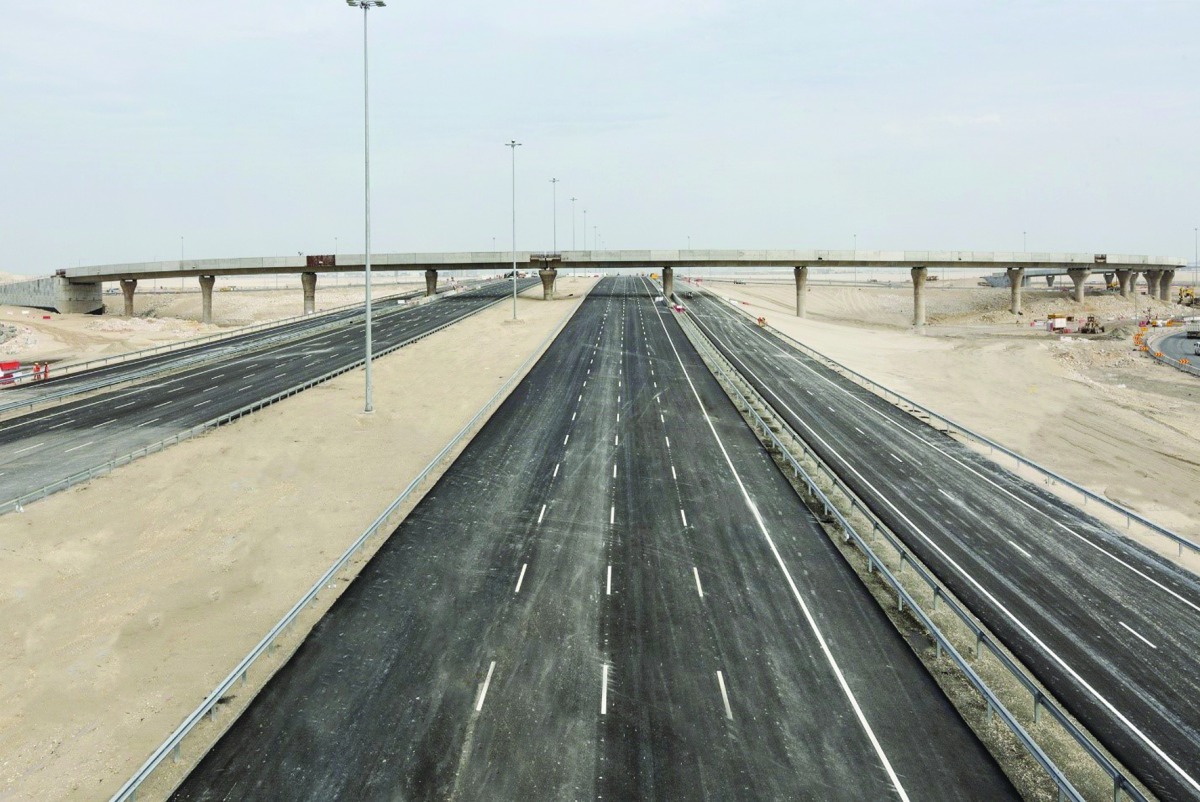 The link road between Hamad Port and Truck Route from the Orbital Highway to the Port, which opened on Monday.