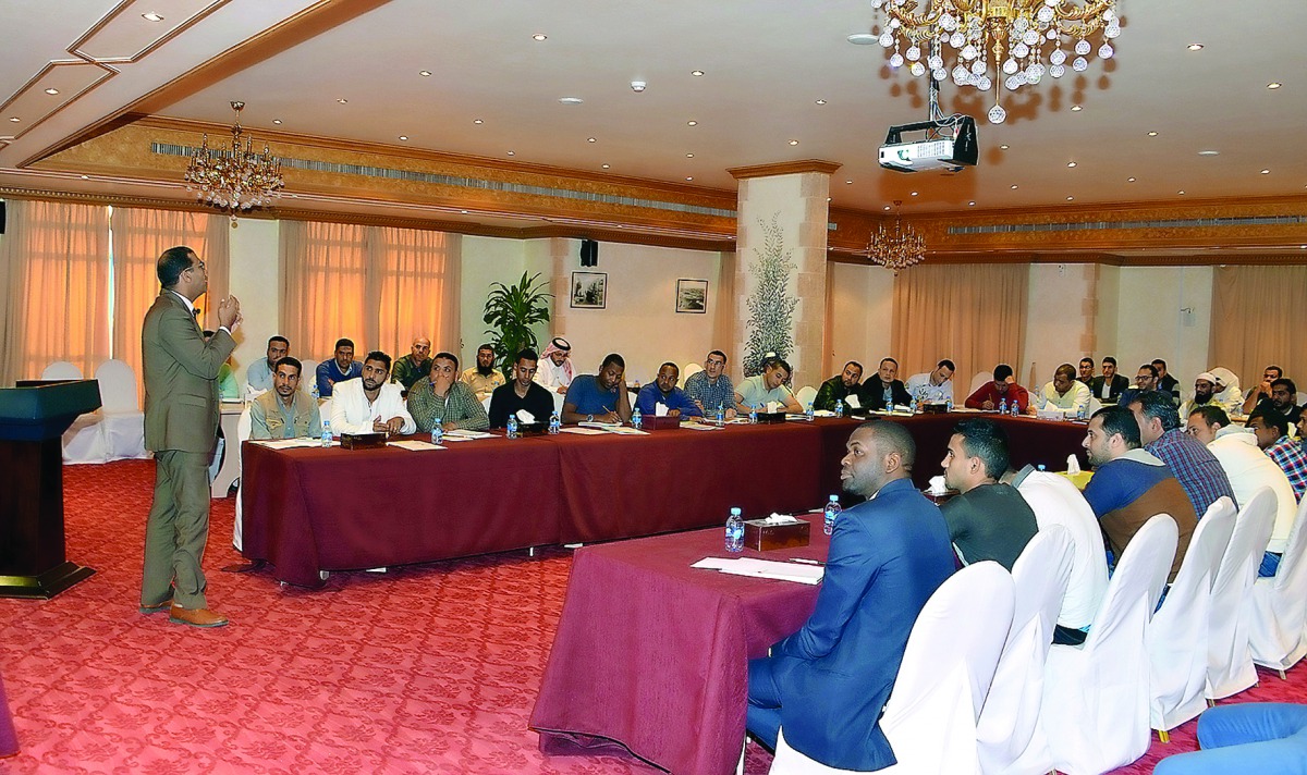 A training course sponsored by Qatar Chamber.