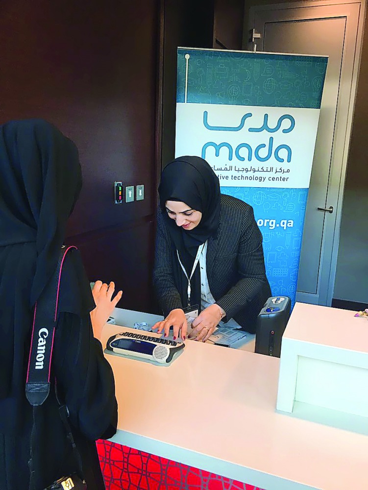 The Mada stand at the exhibition.