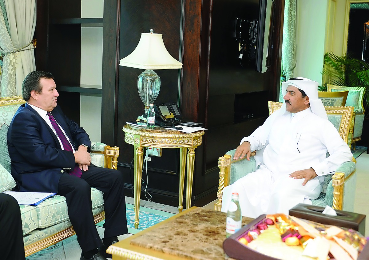 Foreign Minister H E Sheikh Mohamed bin Abdulrahman Al Thani received a message from Minister of Foreign Affairs of Ukraine, Pavlo Klimkin, pertaining to bilateral relations and ways of enhancing them. The message was handed over to Secretary-General of F