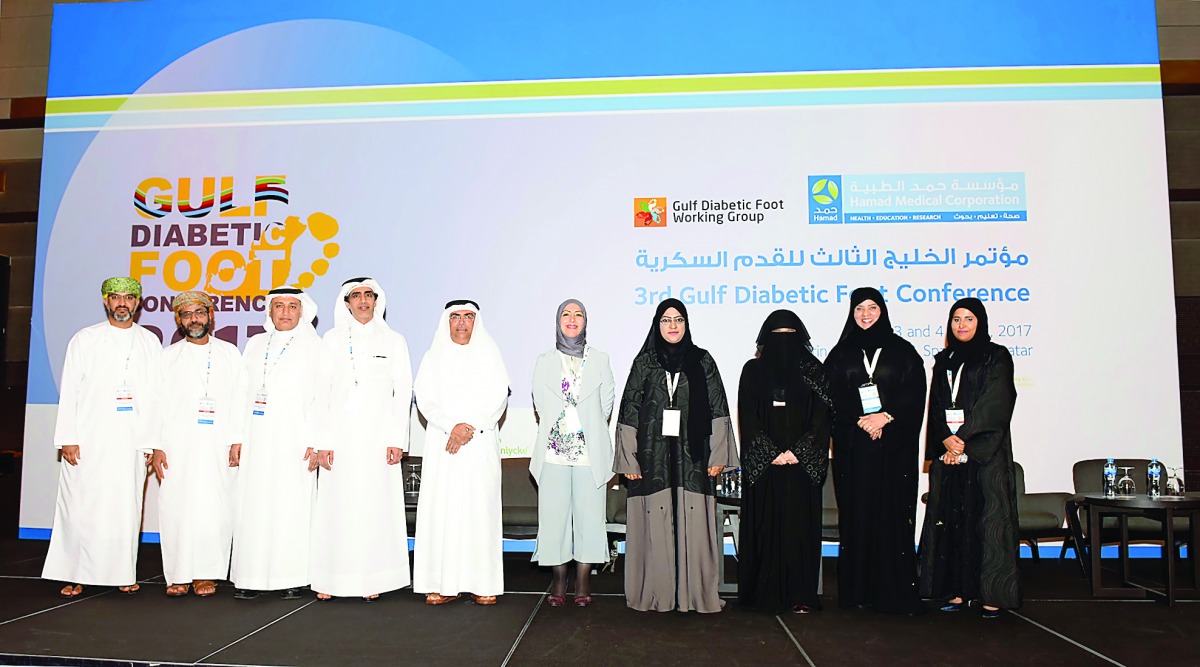 Members of the Gulf Diabetic Foot Working Group (GDFWG) at the 3rd Gulf Diabetic Foot Conference.

