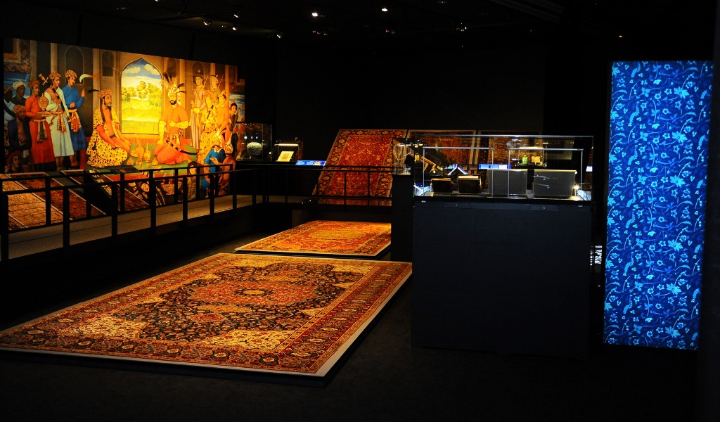 Objects showcased at the Imperial Threads: Motifs and Artisans from Turkey, Iran and India exhibition which opened yesterday at the Museum of Islamic Art (MIA).