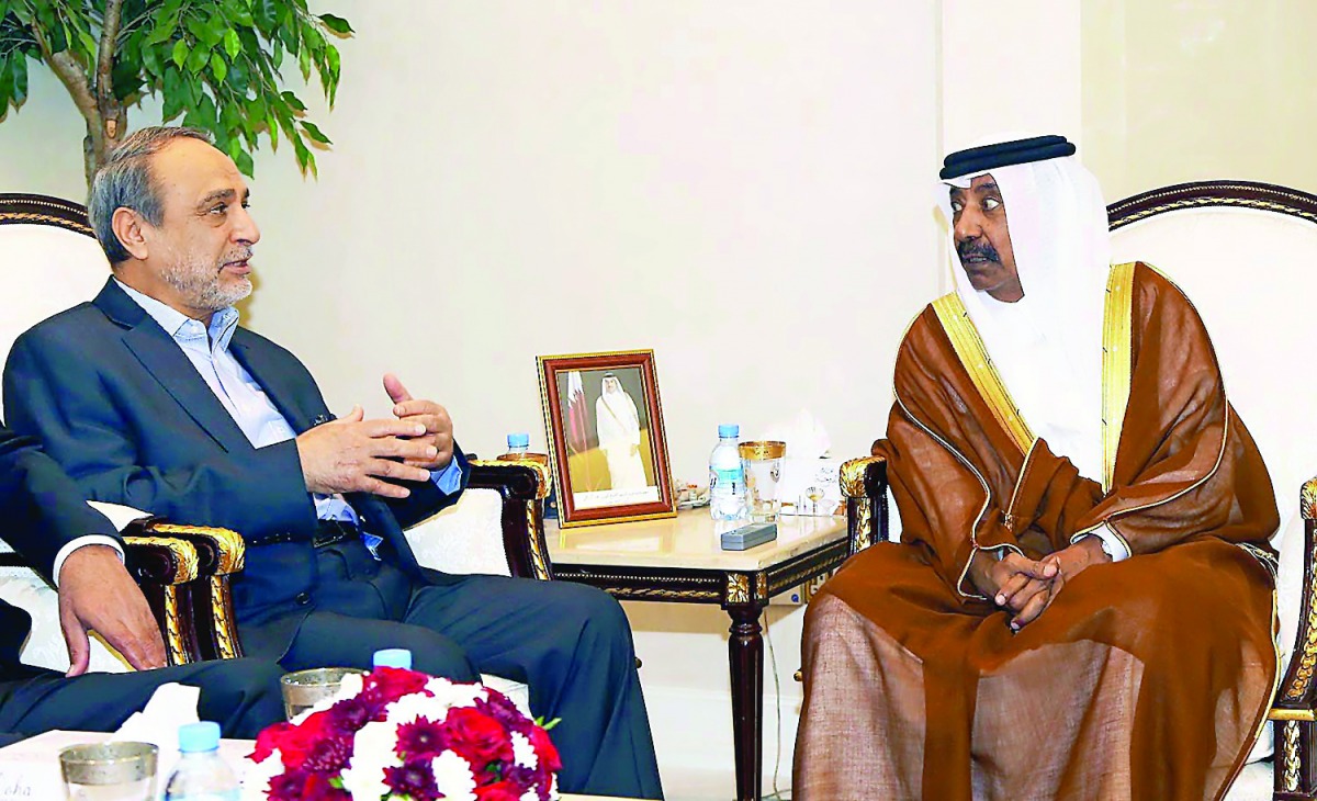 Speaker of the Advisory Council H E Mohammed bin Mubarak Al Khulaifi met with President of the Libyan State Supreme Council, Dr Abdulrahman Al Sawihli, and his accompanying delegation, yesterday. They discussed parliamentary relations between the two coun