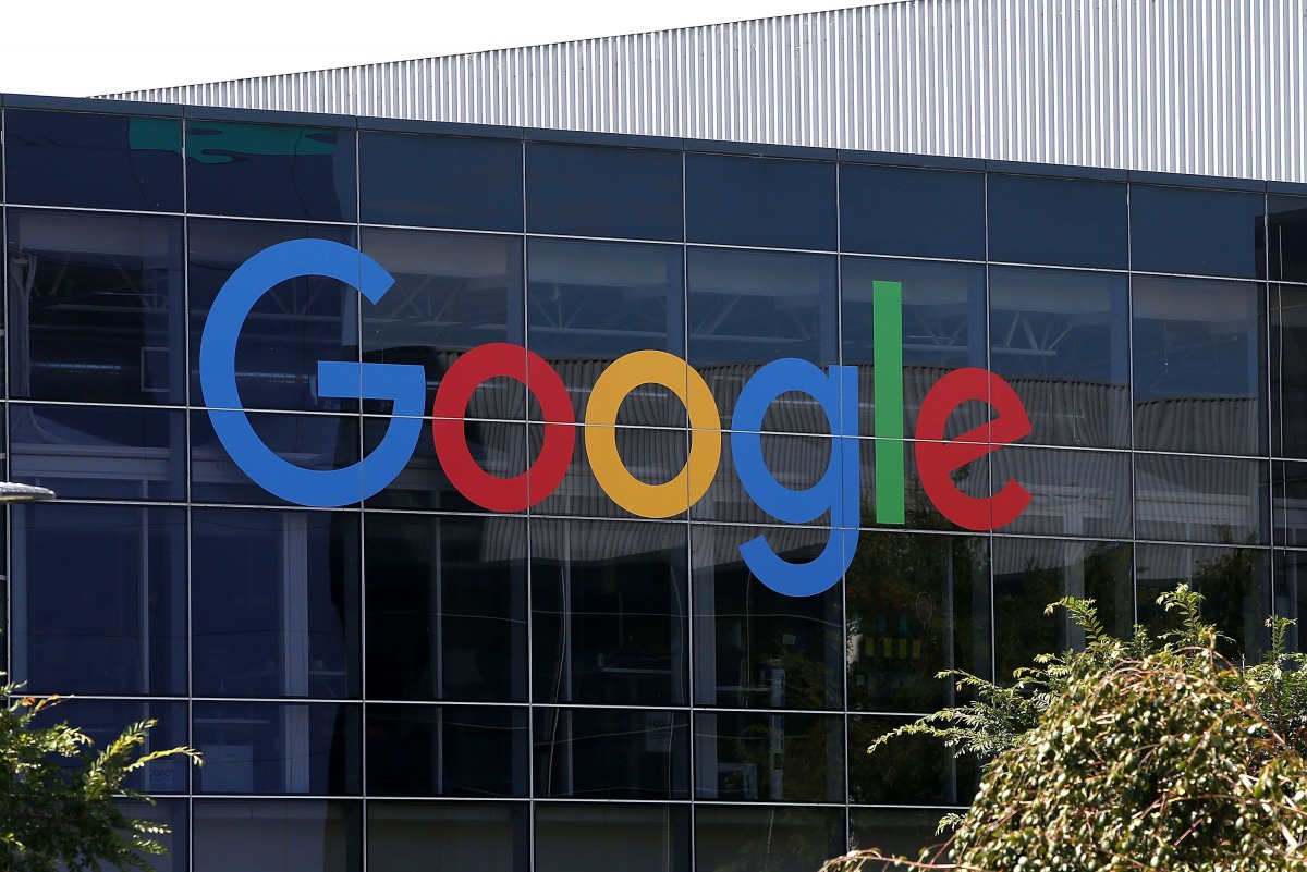 is file photo taken on September 1, 2015 shows the Google logo at the Google headquarters in Mountain View, California. Google painted a bleak picture of cybersecurity trends March 20, 2017, saying the number of websites hacked rose 32 percent last year, 