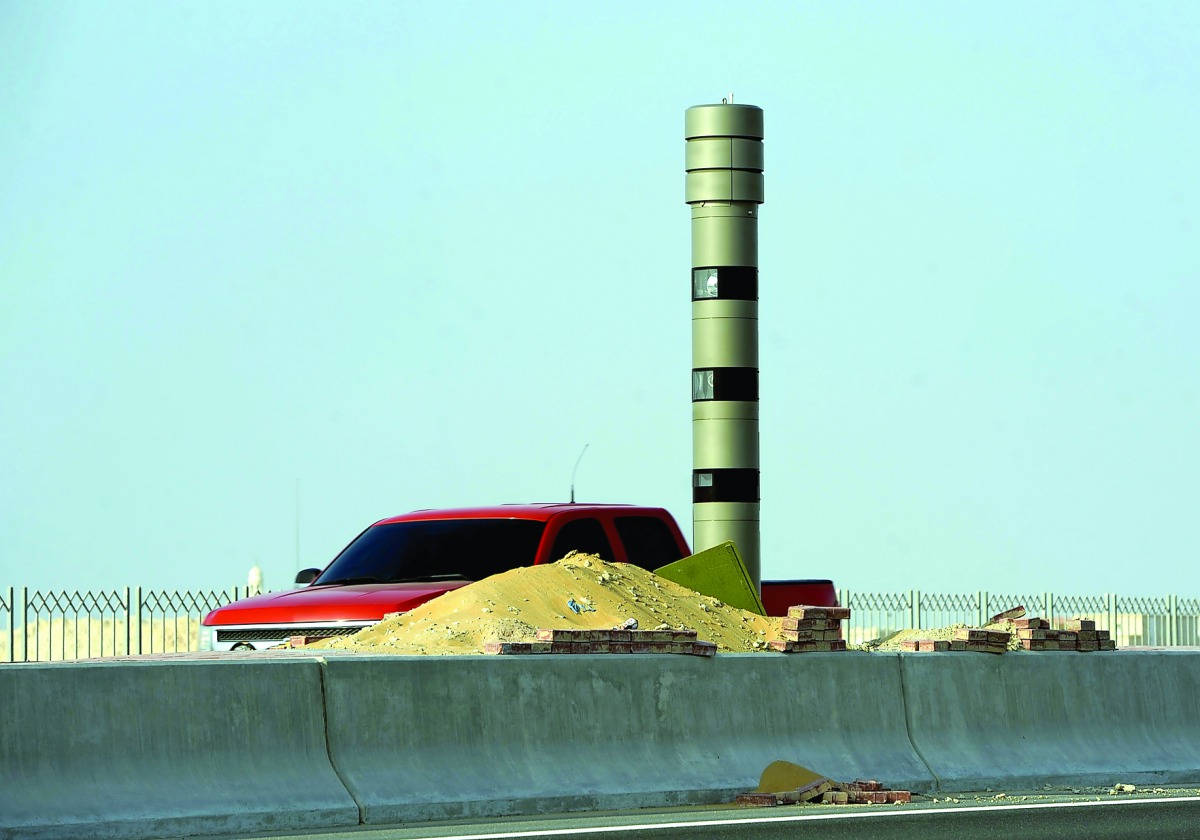 File photo of the existing radar used on Qatar roads.