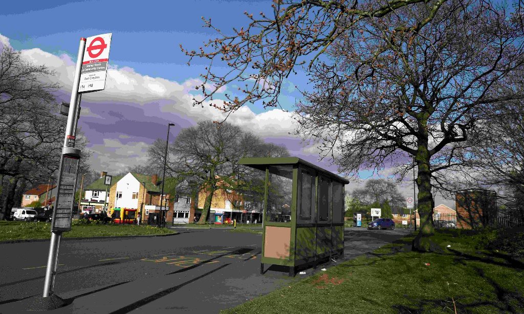 The teenager was attacked near a bus stop outside the Goat pub in Croydon, south London. Photograph: Neil Hall/Reuters.