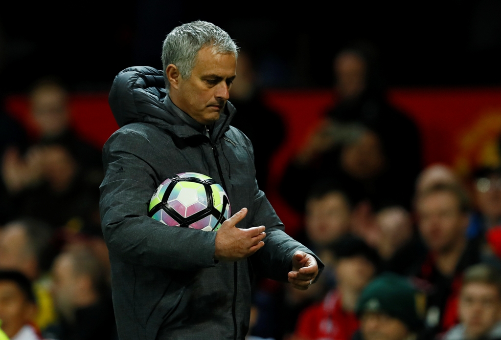 Manchester United manager Jose Mourinho walks off dejected after the game Action Images via Reuters / Jason Cairnduff 
