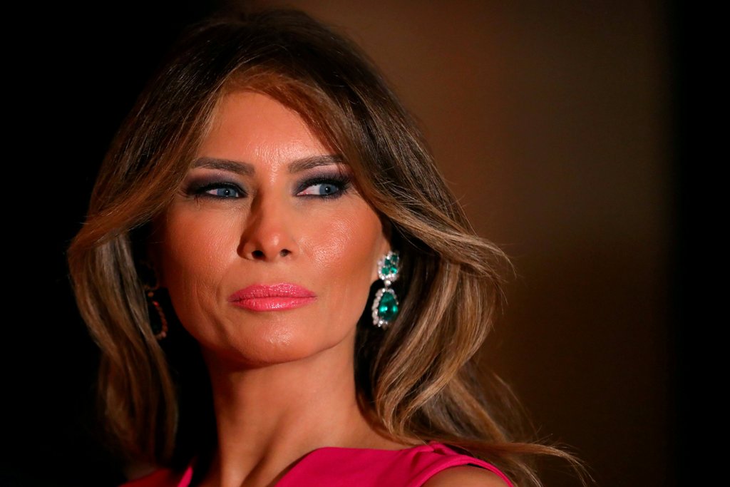 FILE PHOTO - First Lady Melania Trump and U.S. President Donald Trump (not pictured) attend the 60th Annual Red Cross Gala at Mar-a-Lago club in Palm Beach, Florida, U.S., February 4, 2017. REUTERS/Carlos Barria/File Photo
